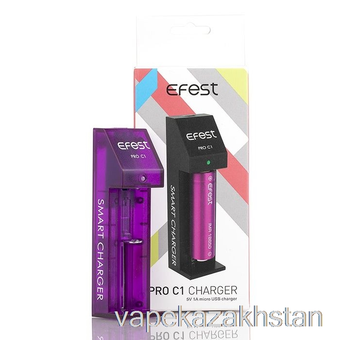 Vape Kazakhstan Efest PRO C1 1-Bay Smart Battery Charger