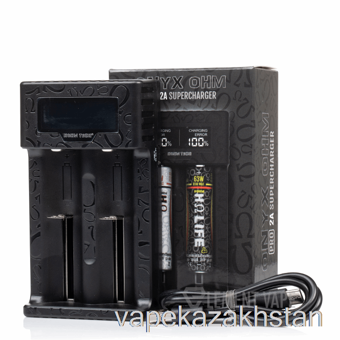 Vape Kazakhstan Hohm Tech Onyx OHM 2A Matrix Display Charger 2-Bay Charger